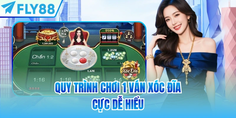 Quy trình chơi 1 ván xóc đĩa cực dễ hiểu